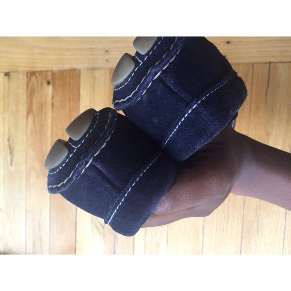 SOLD Prada Blue Suede Loafers - Picture 2 of 4