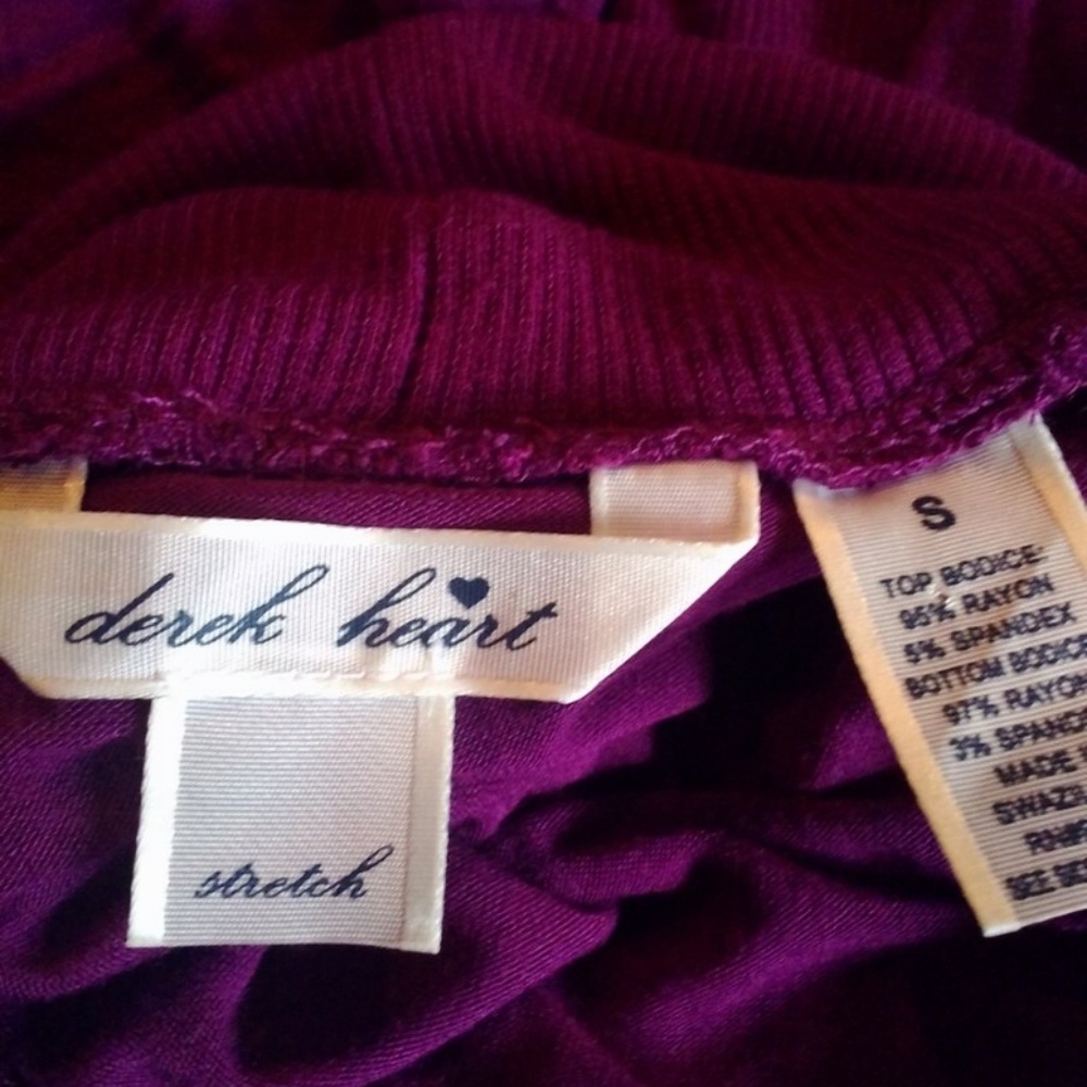 Derek Heart short sleeve turtleneck top S - Picture 4 of 4