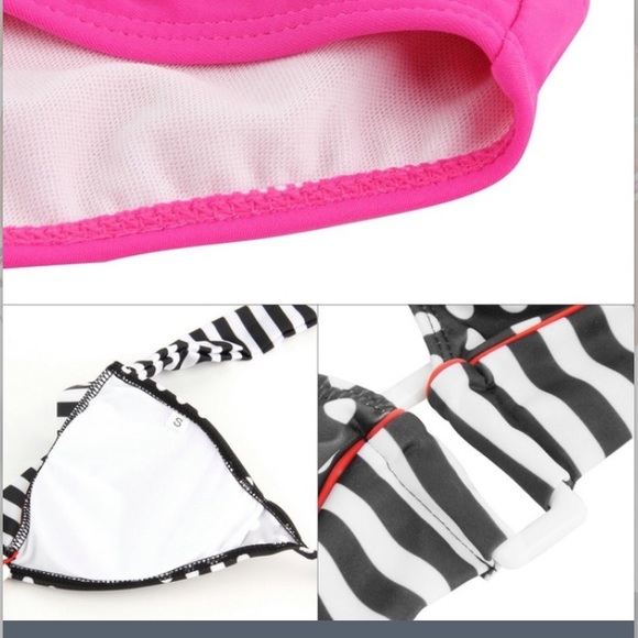 Polka-dot/Striped Bikini - Picture 3 of 4
