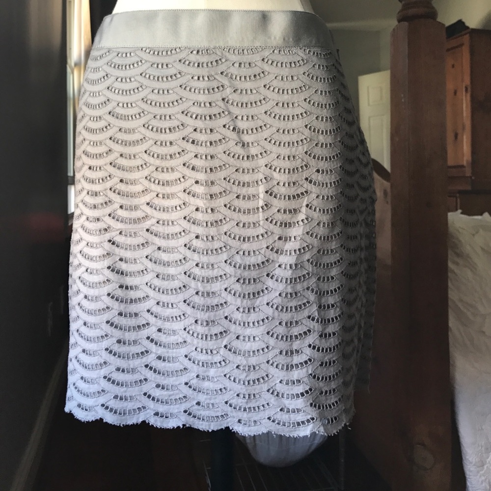 J.Crew Fan Lace Mini Skirt