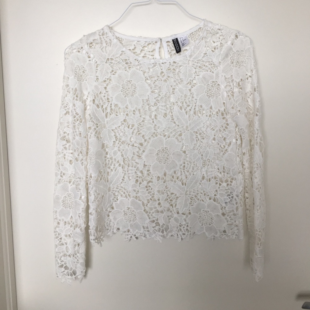 Lace long sleeve top