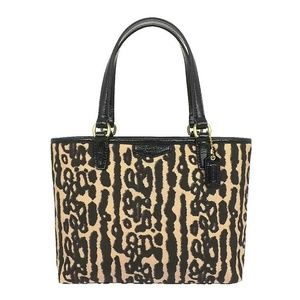 Coach Ocelet Print Small Tote Handbag F51819 Brass