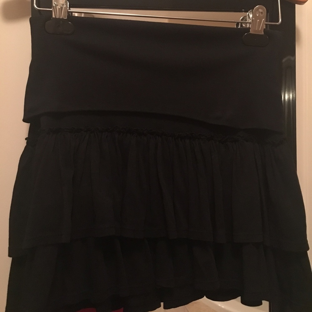 SOLD Rebecca Beeson Foldover Ruffle Hem Mini Skirt