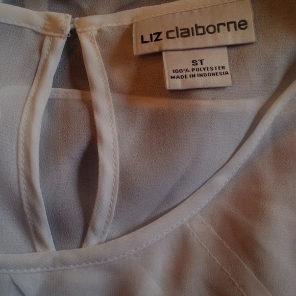 * 3 for 15-Liz Claiborne white top small tall - Picture 4 of 5