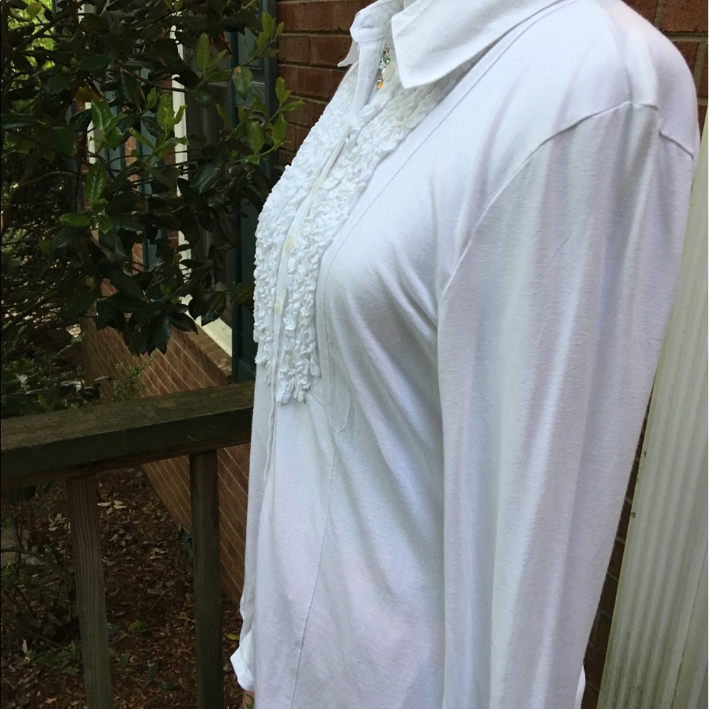 INC Soft Ruffled Top - Picture 4 of 5