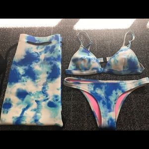 triangl bikini brand new! small bottom medium top