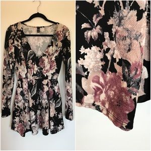 $6 SALE: Beautiful Flower Print Windsor Dress