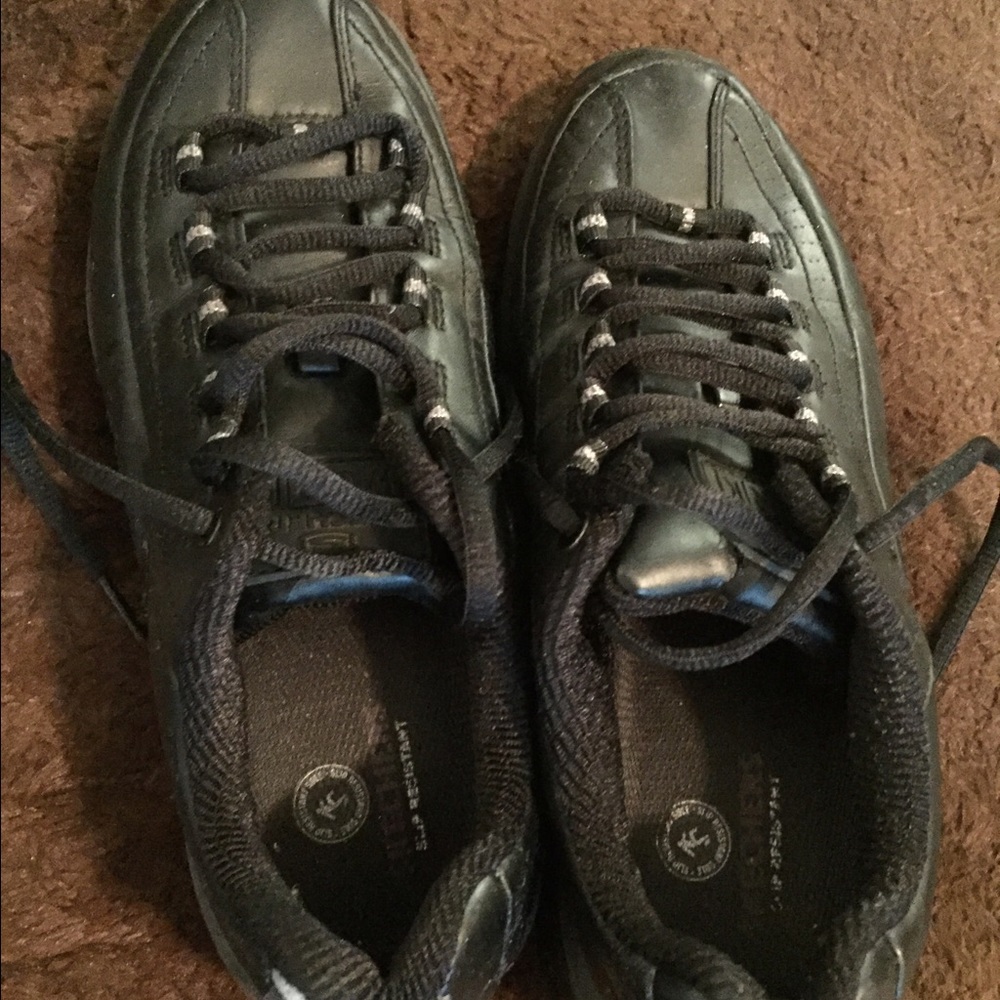 Sketchers black "work" shoes. Size 7.5