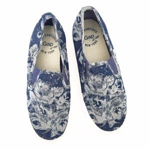 Gap Chambray Garden Roses Slip On Sneakers Gap Chambray Garden Roses Slip On Sneakers