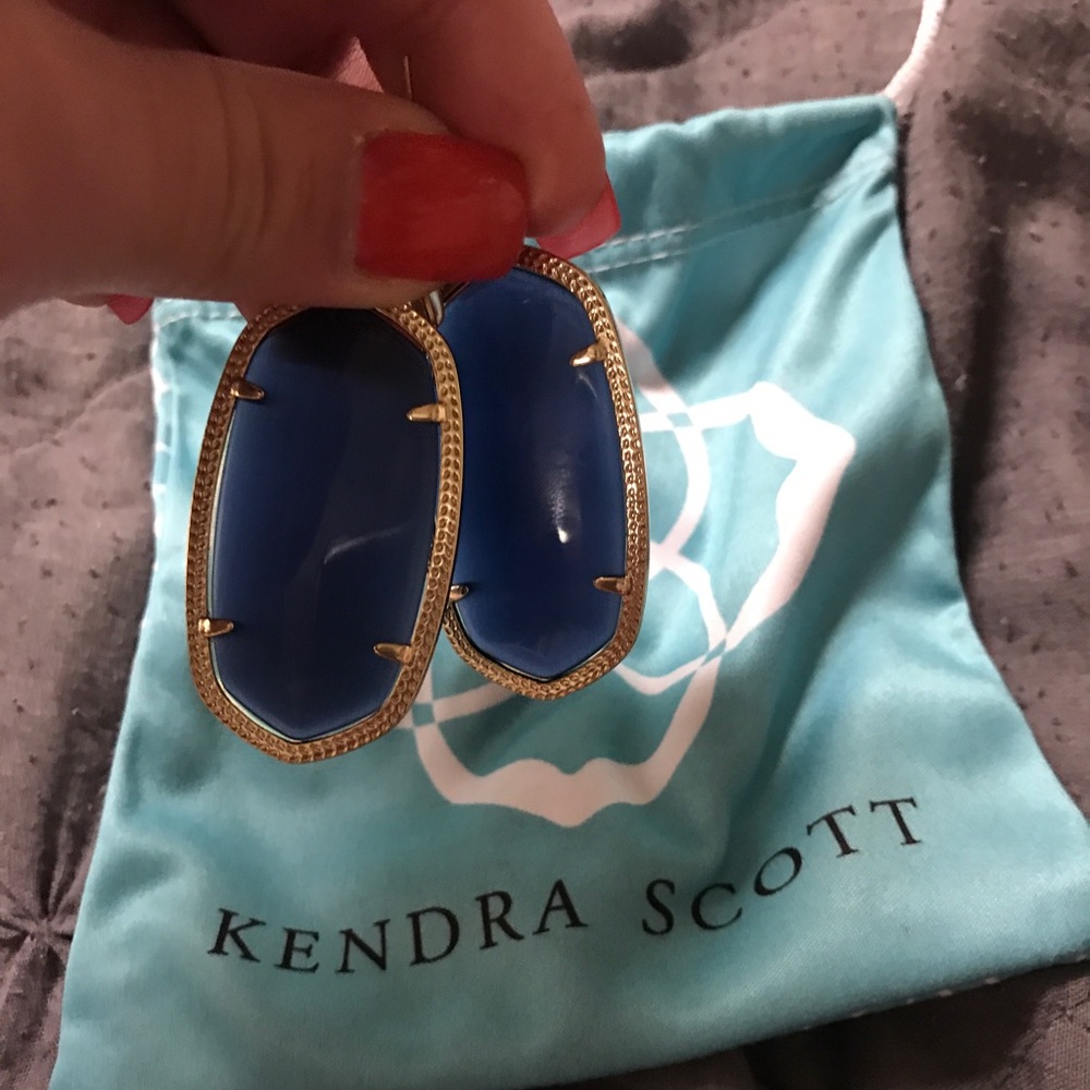 Kendra scott danielle earrings in navy