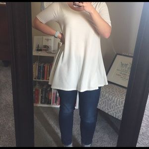 Lularoe Cream Perfect T