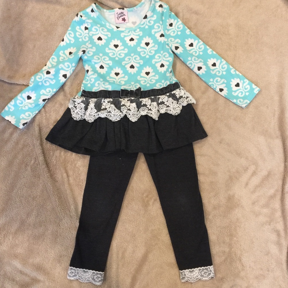 Stain Flowers - Set - Size 4 - Girls