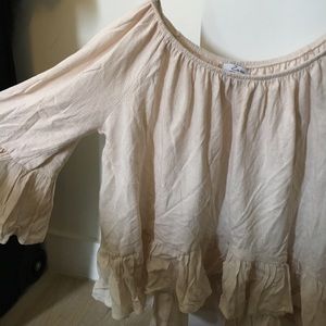 Light Pink Off shoulder Zara top