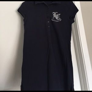 Navy blue polo shirt