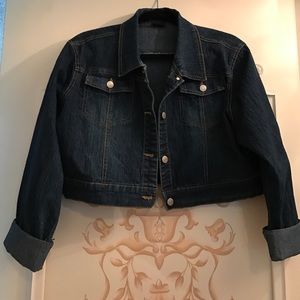 Crop jean jacket