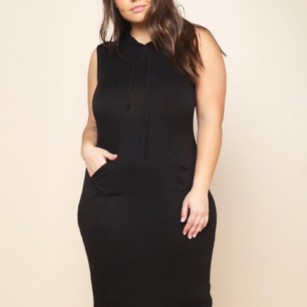 Heavenly hooded bodycon dress