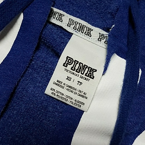•SOLD• VS PINK Blue Hoodie XS/S - Picture 4 of 5