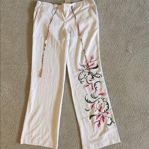 Drawstring pants (silk)