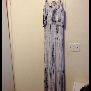 Long tie dye maxi dress