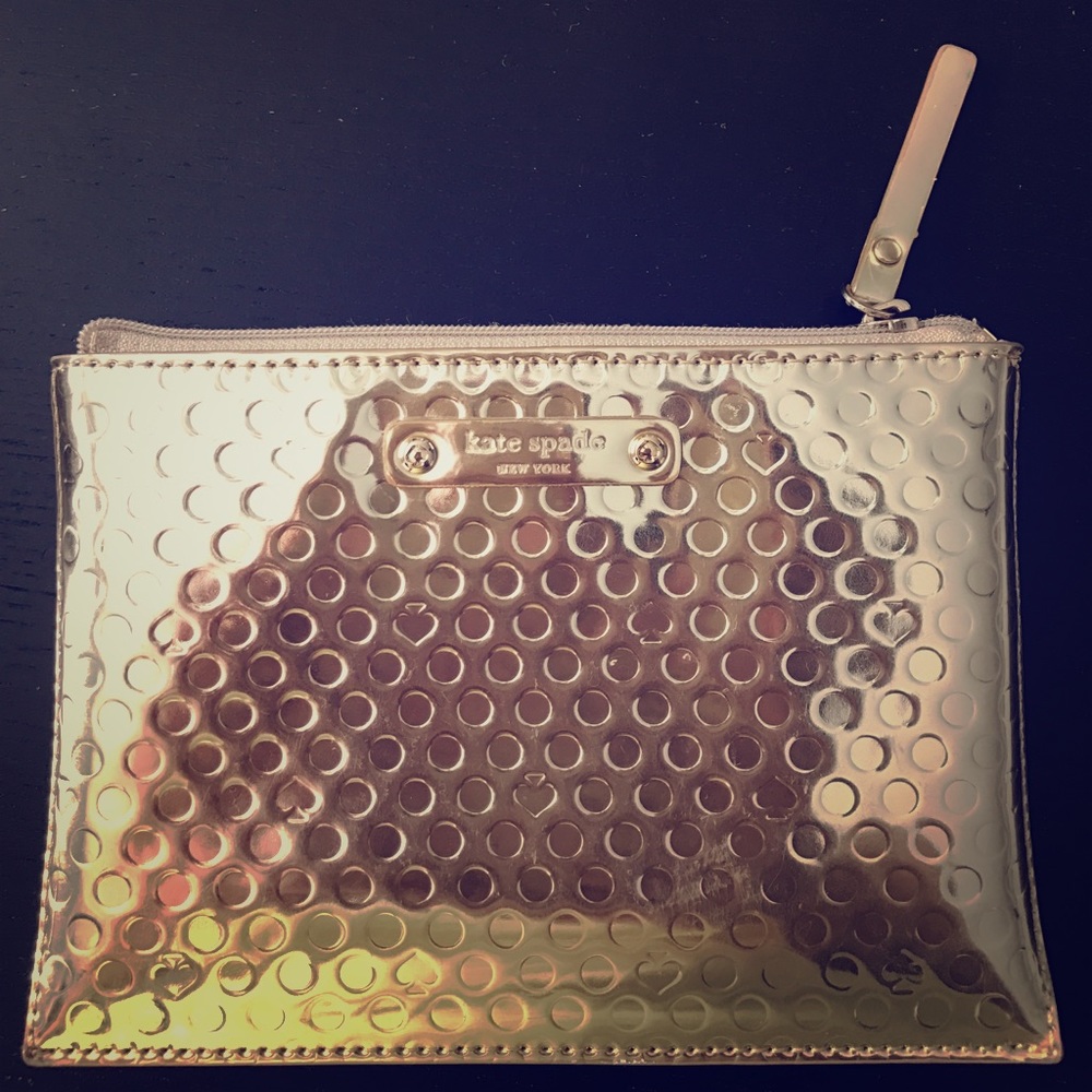 Kate spade little clutch gold