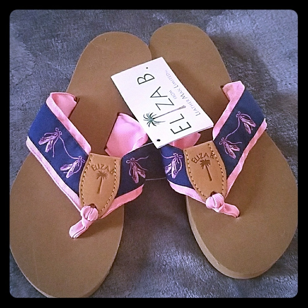 Eliza B. Brand flip flops