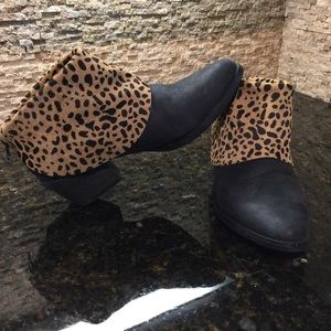 Anthropologie All Black brand Booties