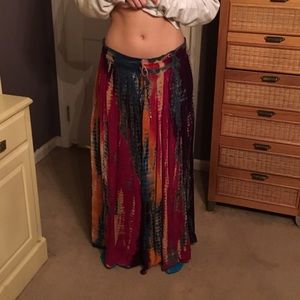 Multi Color Hippie Skirt