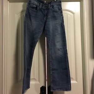 Mens Silver Jeans