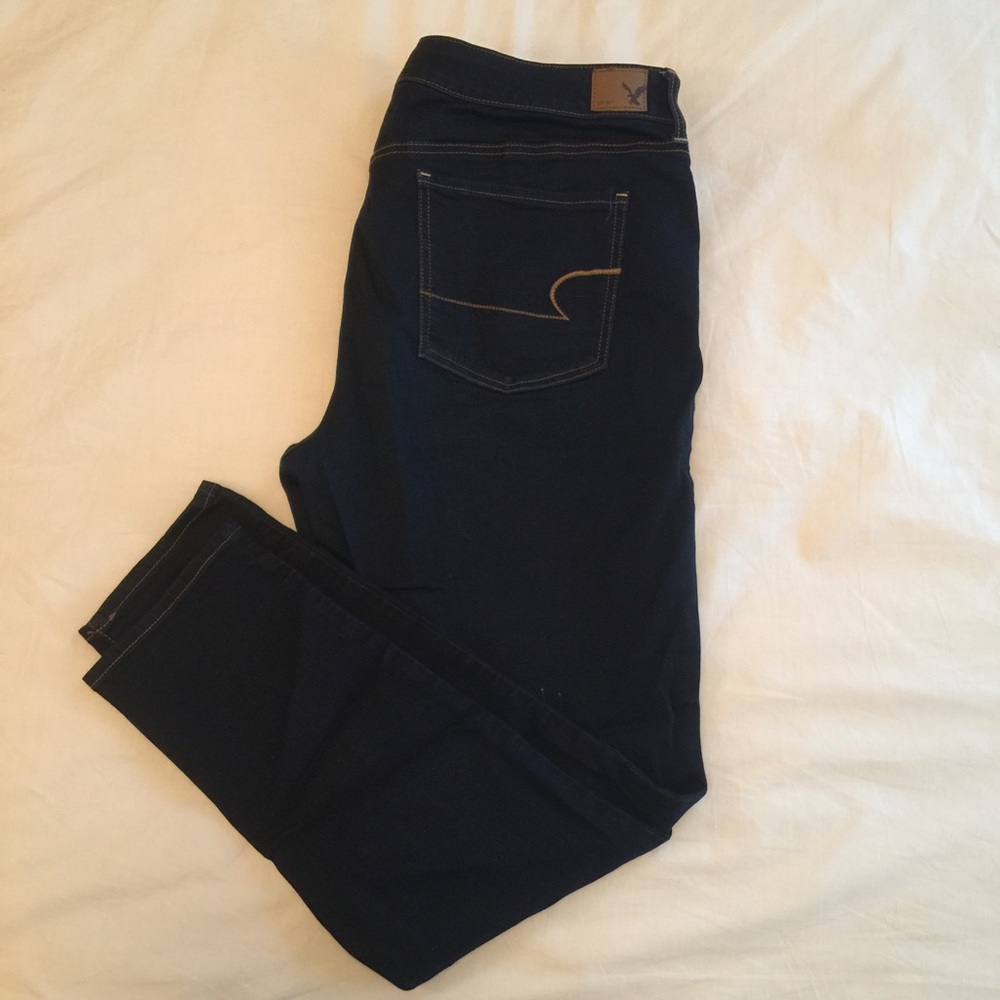 American Eagle super stretch dark denim skinny