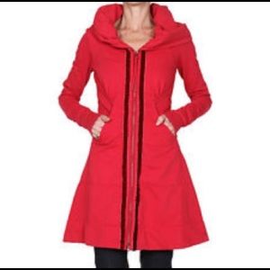 Prairie Underground red cloak hoodie with velvet.