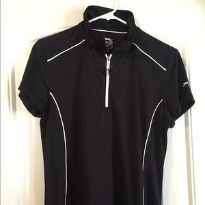 Black Large Slazenger Golf Shirt
