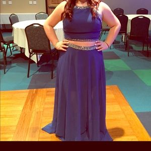 Royal blue prom dress