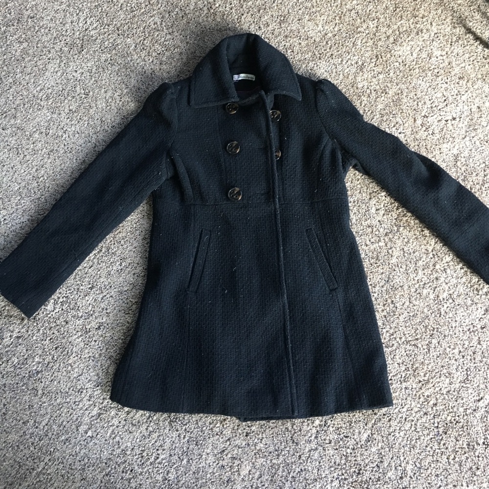 Black pea coat