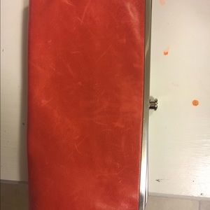 Orange HOBO wallet