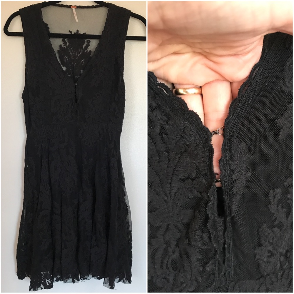 SALE: Free People Black Lace Dress