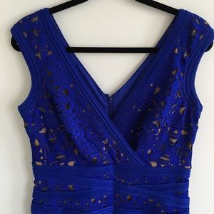 Tadashi Shoji Blue Lace Body-con Dress