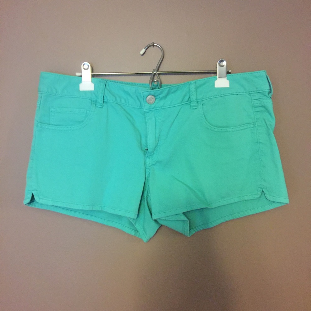 American Eagle teal shorts