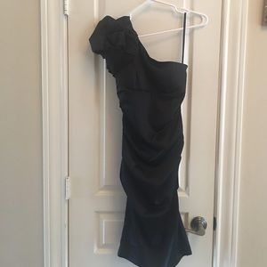 Sexy black dress, one shoulder!