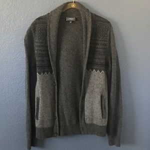 Express 2-Tone Grey Cardigan
