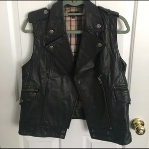Leather vest
