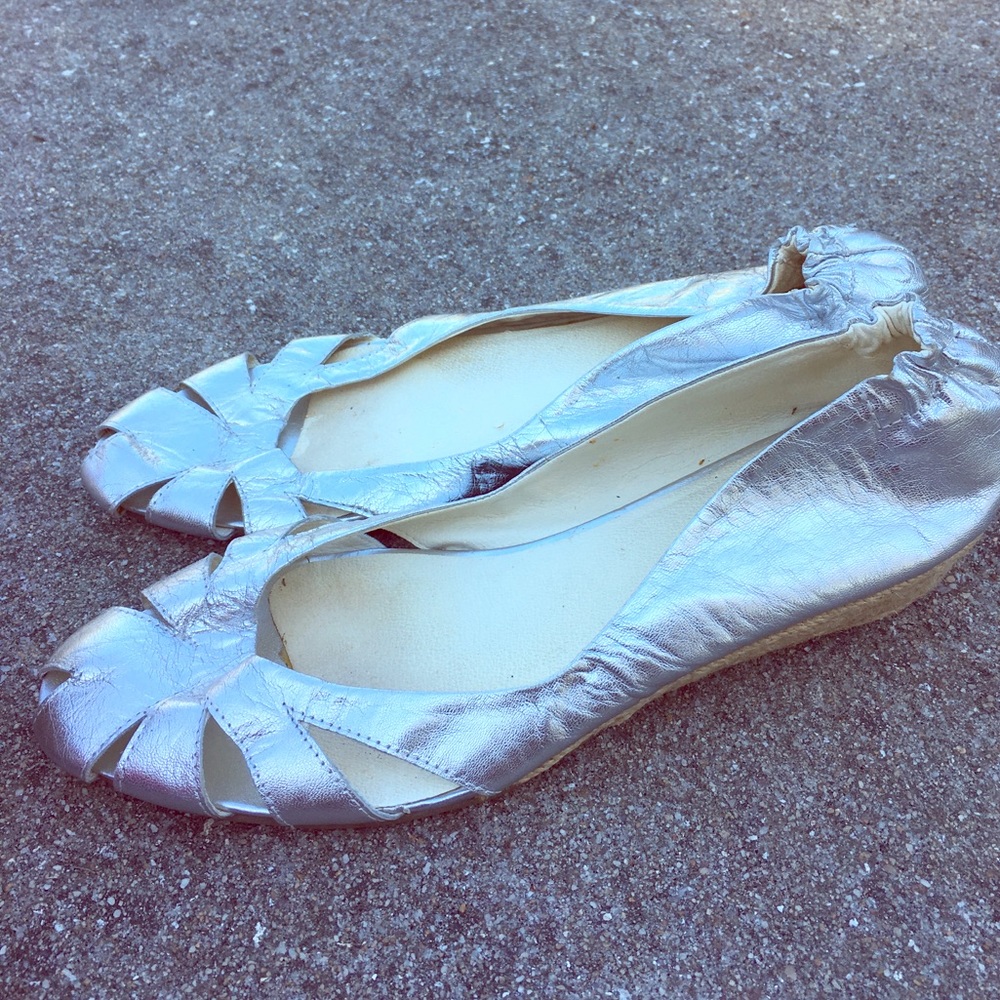 KG silver shoes