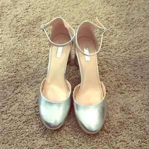 Topshop Silver Heels