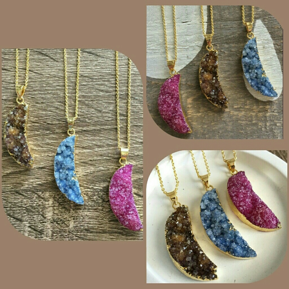 Handcrafted moon necklace