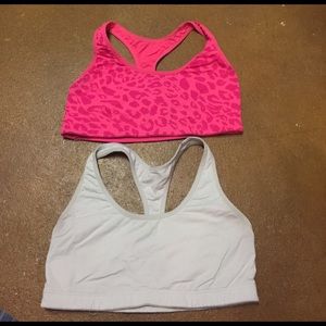 2 Victoria's Secret (Pink) sports bras