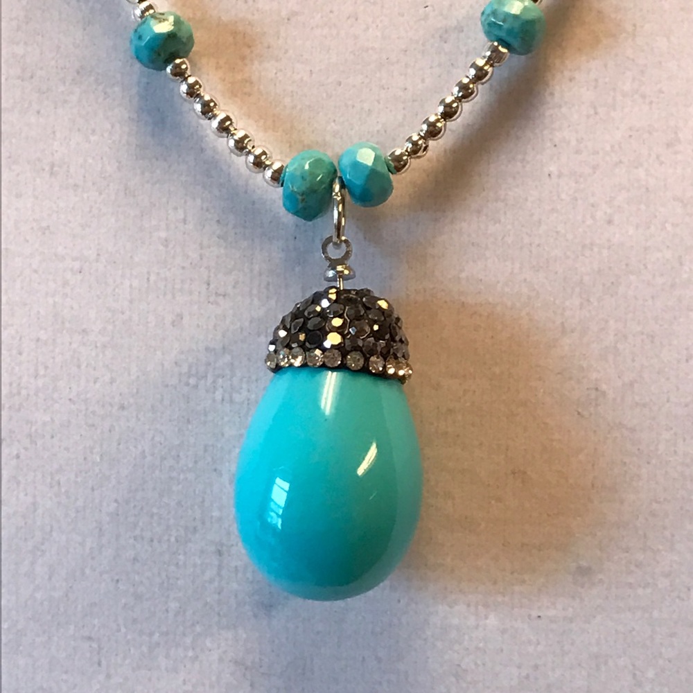 🔆TURQUOISE NECKLACE TWO LAYERS - Picture 4 of 4