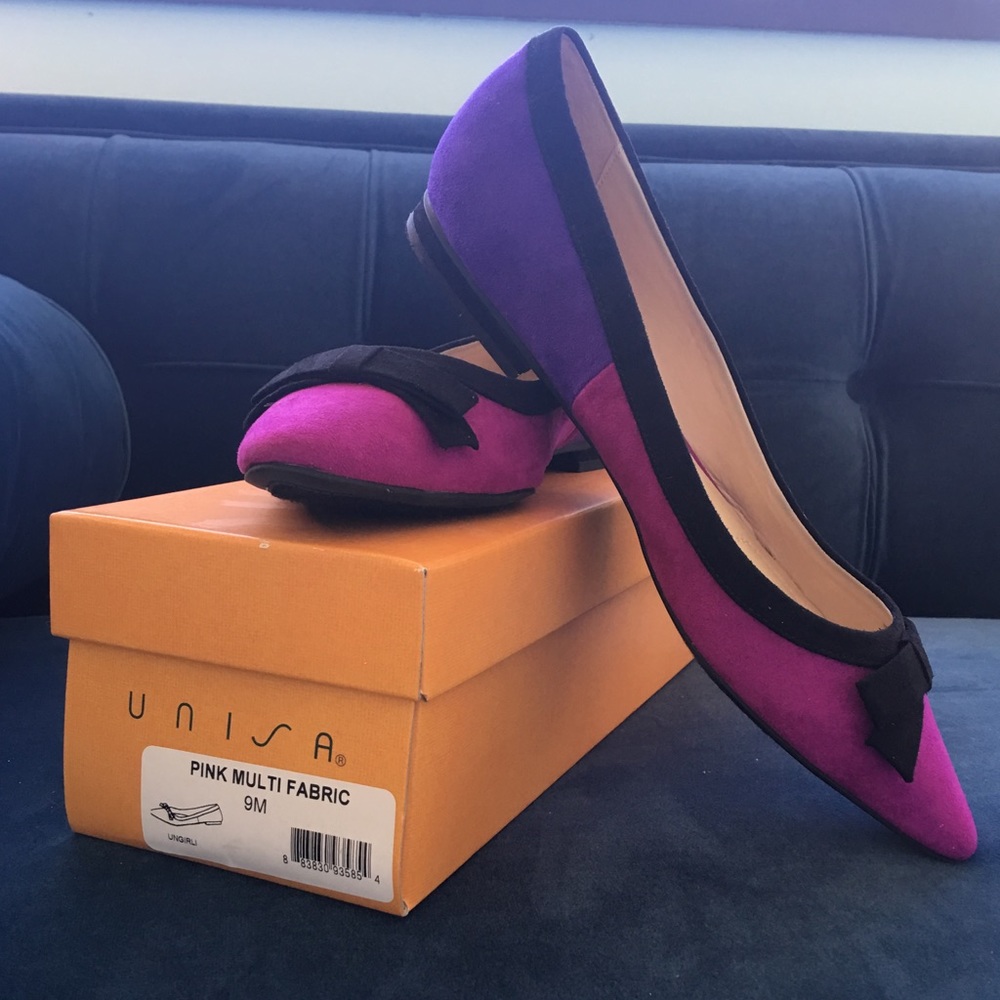 Unisa Pink and Purple Ballet Flats