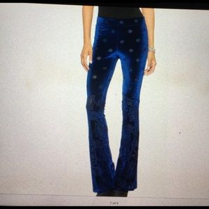 Free People Velvet Babybell Pants