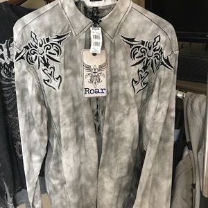 Roar button up shirt