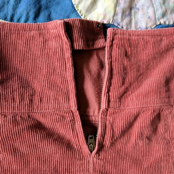 Garnet Hill dusty rose corduroy a-line skirt - Picture 3 of 4