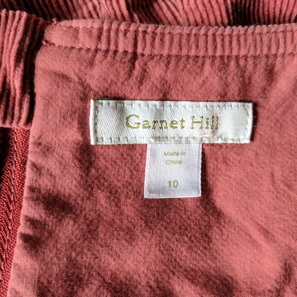 Garnet Hill dusty rose corduroy a-line skirt - Picture 4 of 4